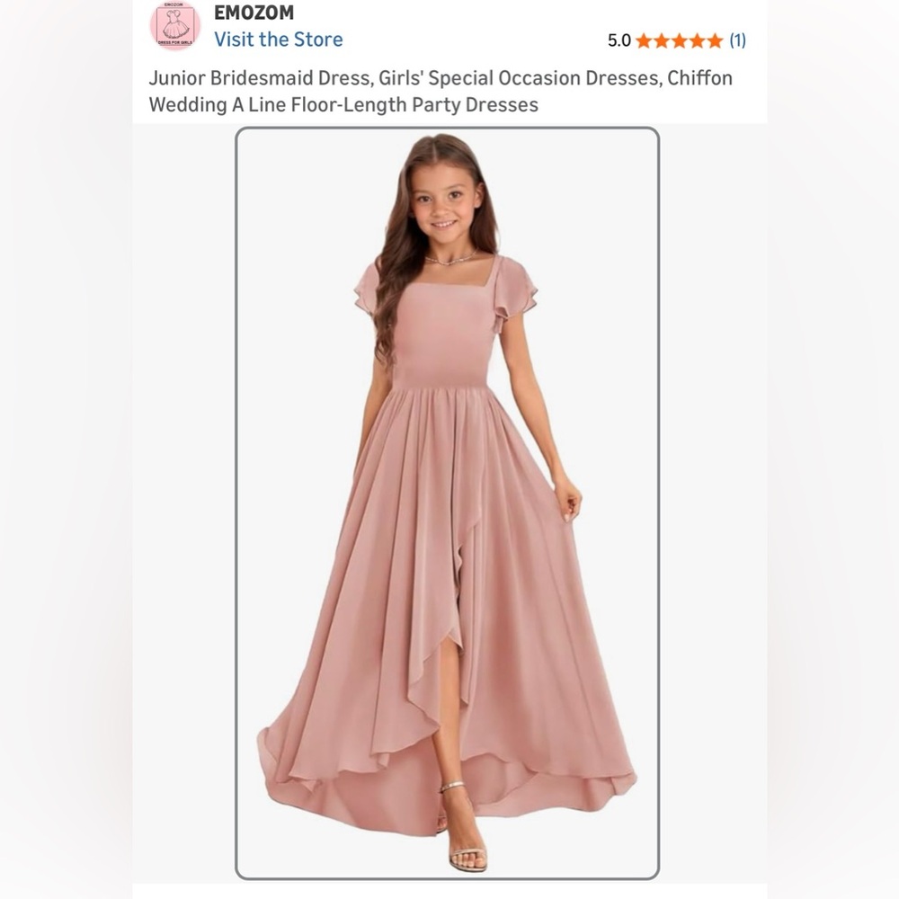 Elegant Pink Kids Dress